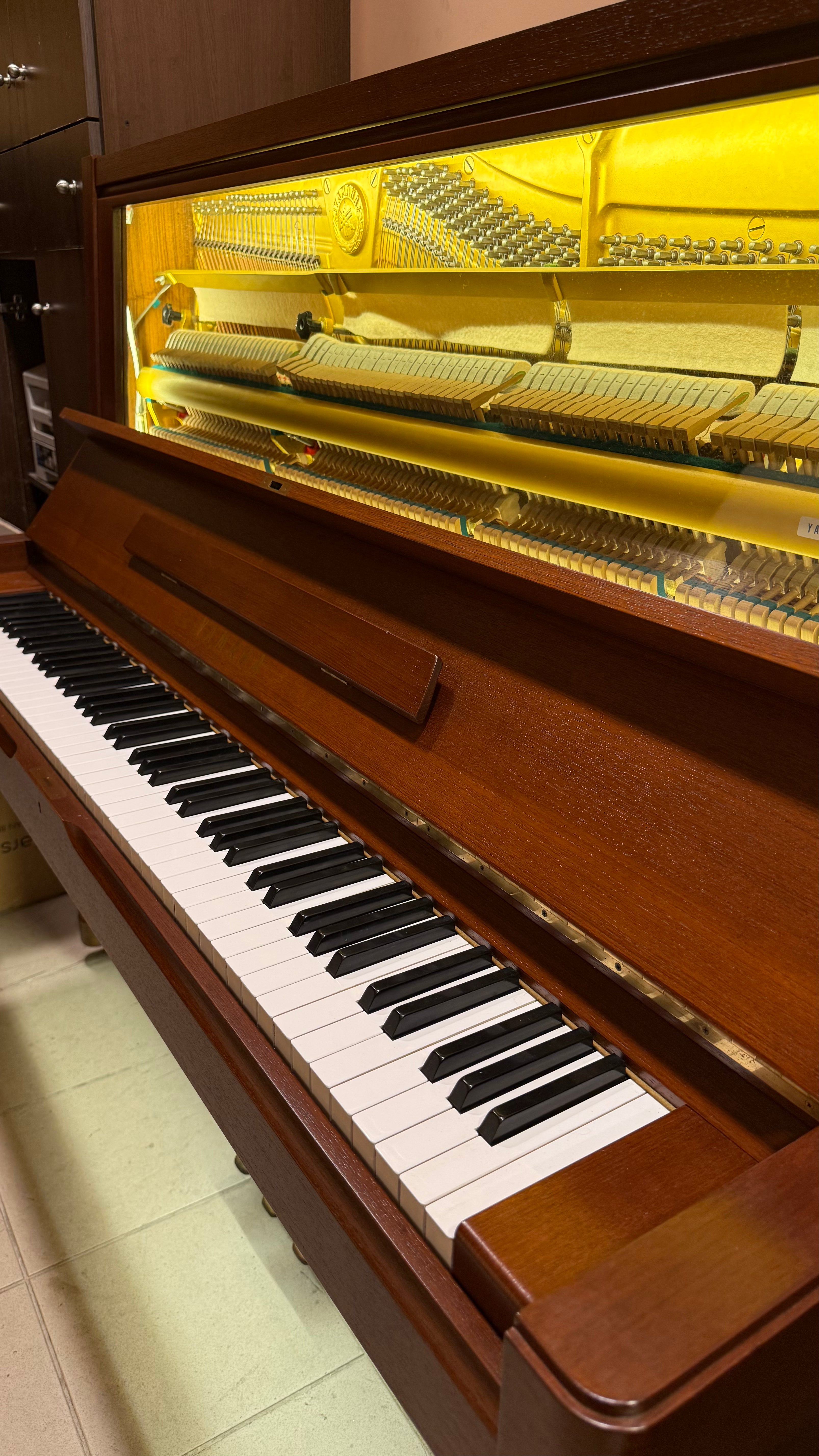 Yamaha U7 - Glass LED Brown Professional Upright (Serial No. H1769602)