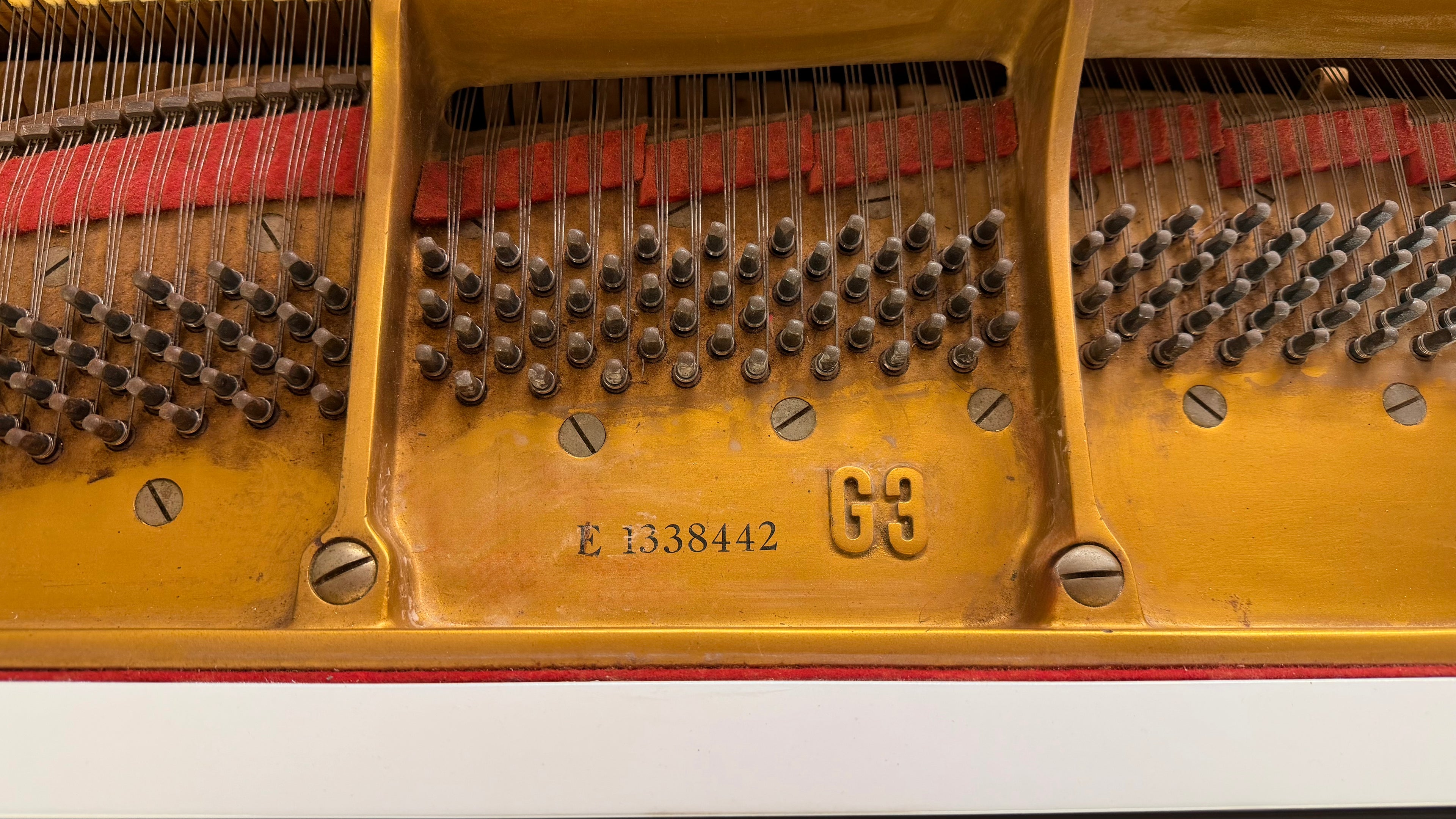 Yamaha G3 - White Polish Grand Piano (Serial No. E1338442)