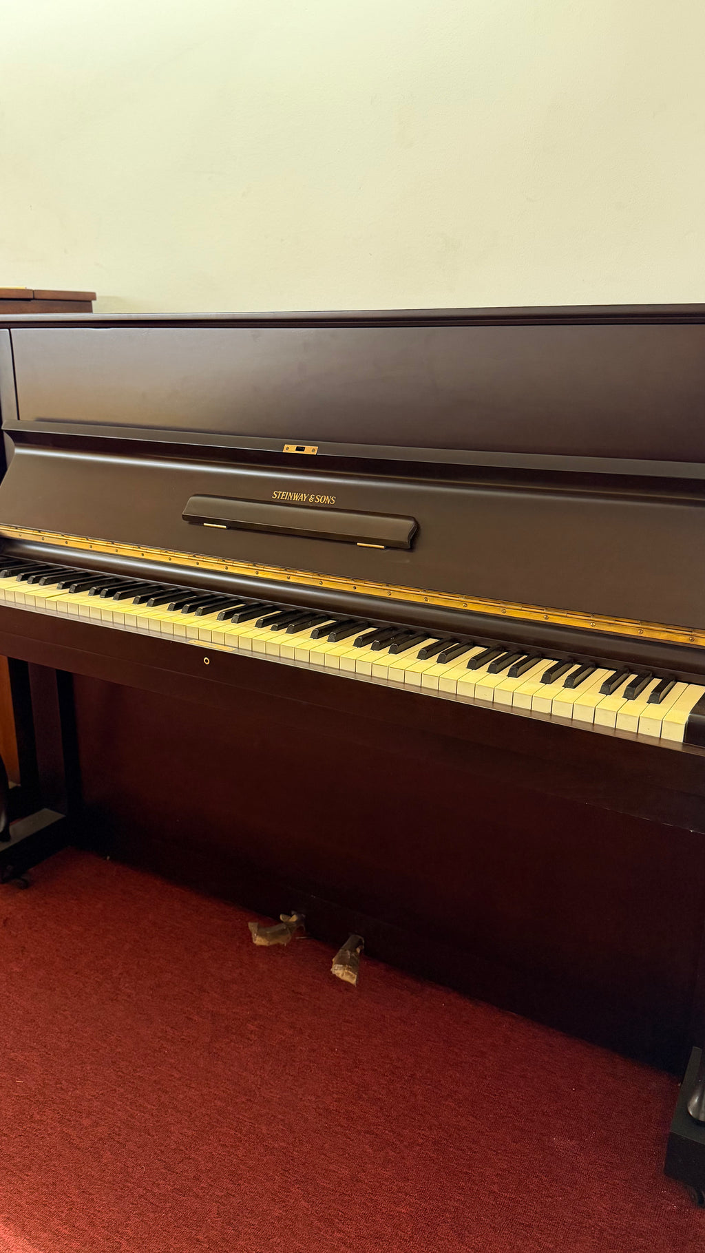 Steinway & Sons Z - Walnut Satin Studio Upright (Serial No. 357311)