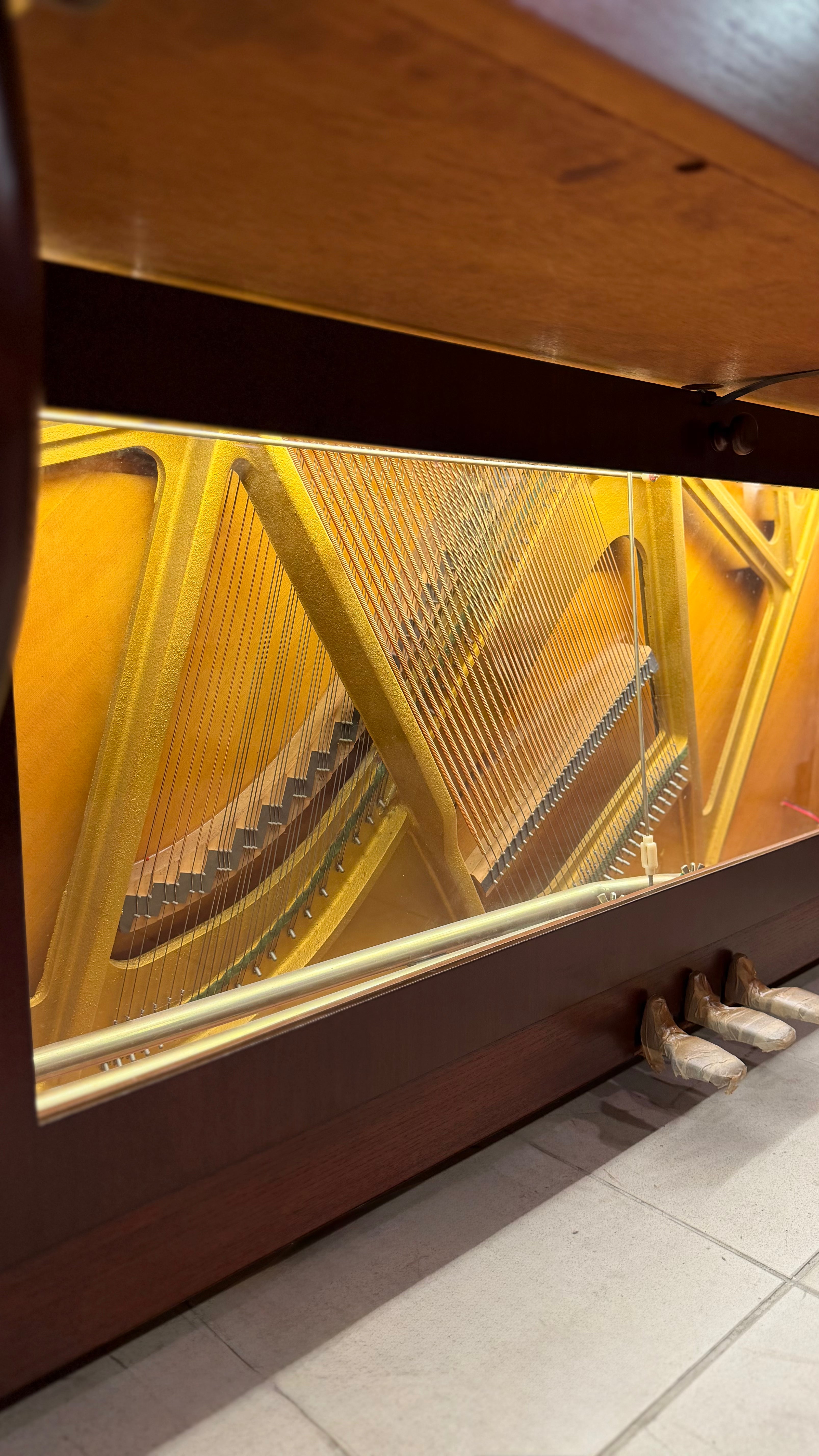 Yamaha U7 - Glass LED Brown Professional Upright (Serial No. H1769602)