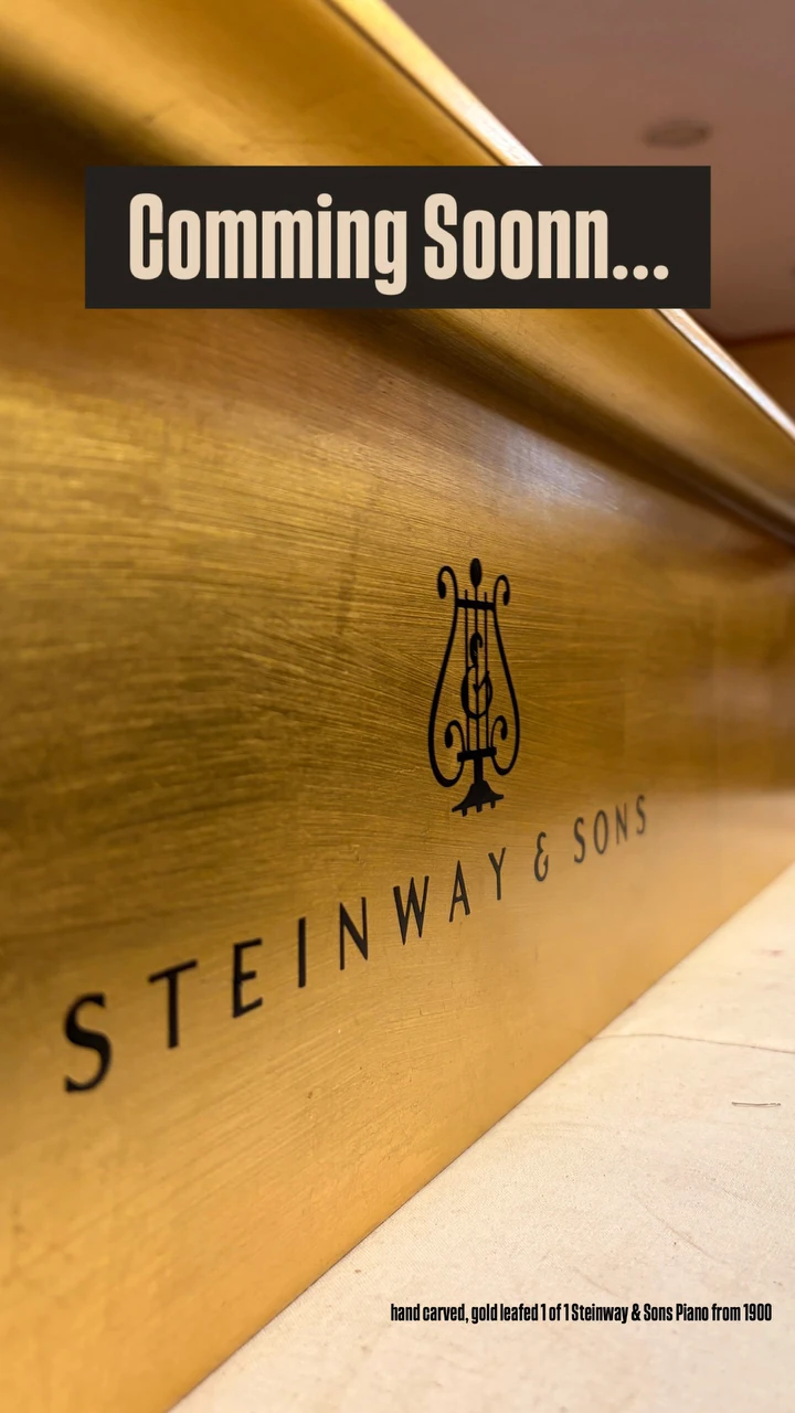 Steinway & Sons Art Case, The Golden Steinway, Basbous & Sons Lebanon, view 1