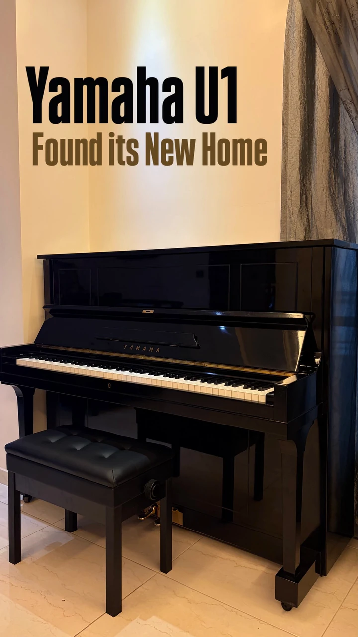 A Yamaha U1 upright delivered to its new home