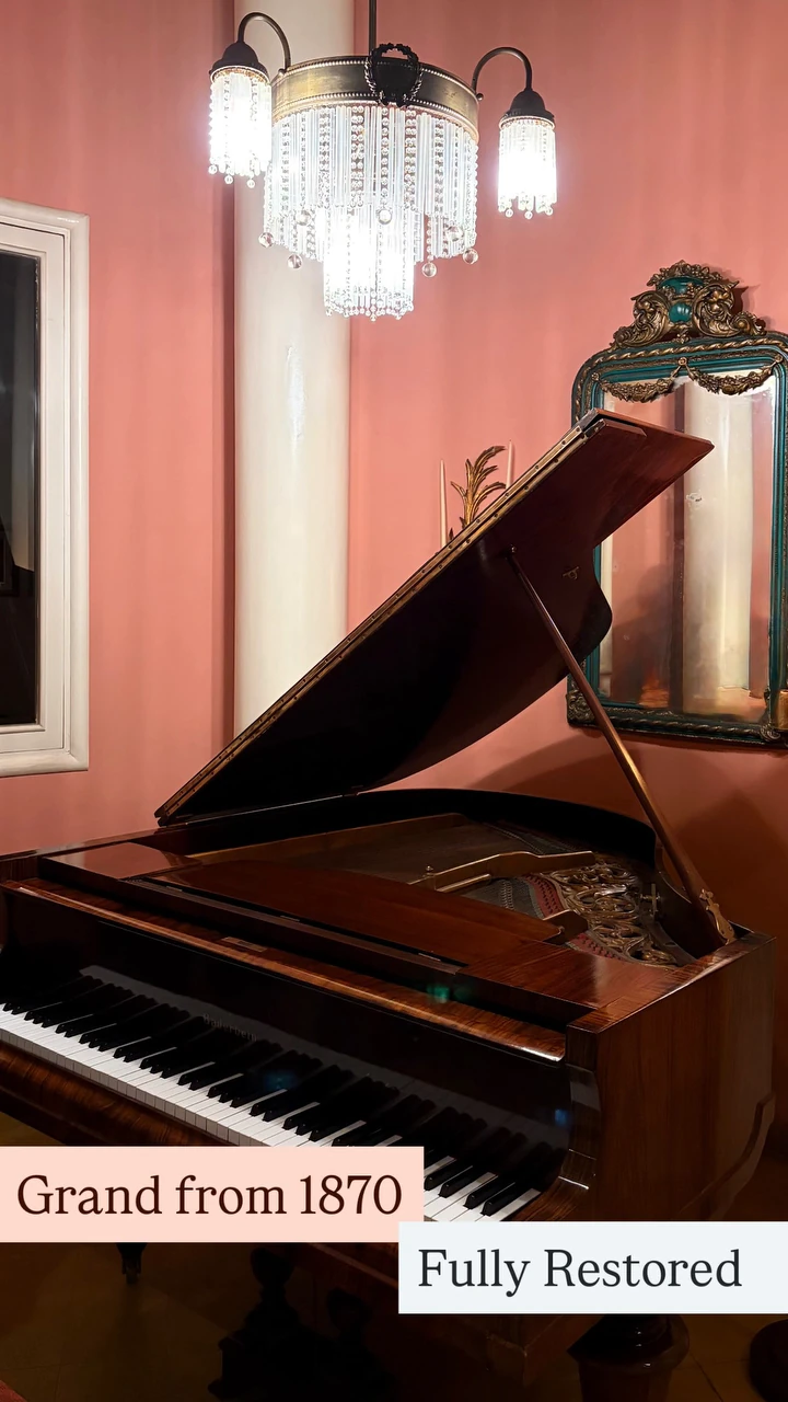 A grand piano from 1870, fully restored by Basbous & Sons